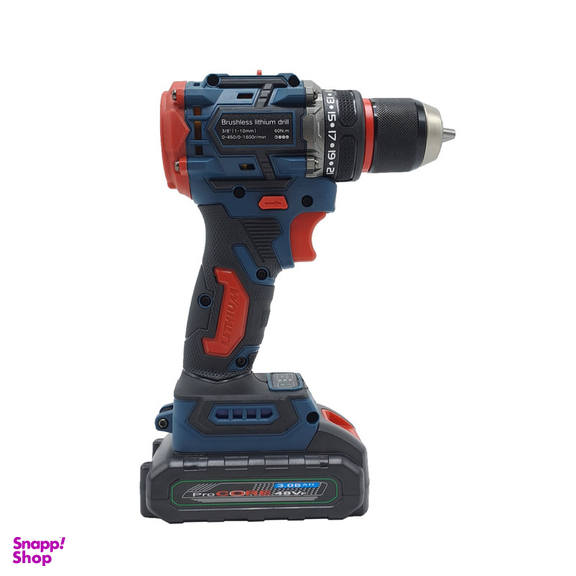 دریل پیچ گوشتی شارژی براشلس صنعتی باس مدل 48VF مجموعه 29 عددی