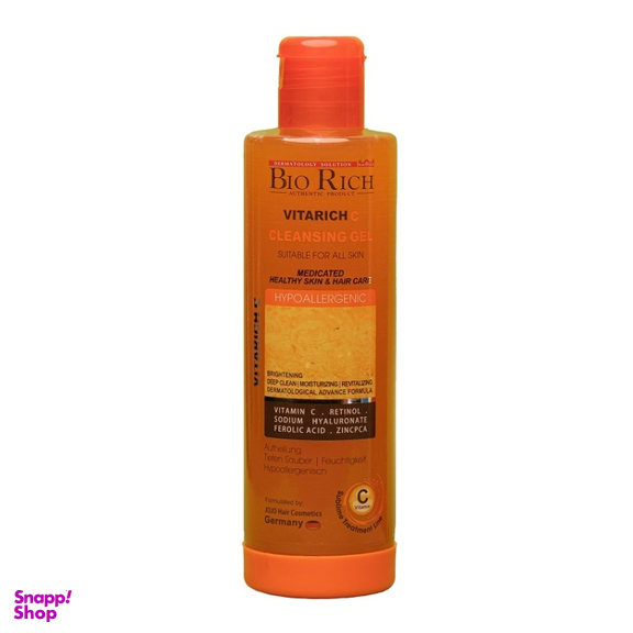 ژل شستشو صورت بایوریچ مدل Vitamin C حجم 250 میلی لیتر