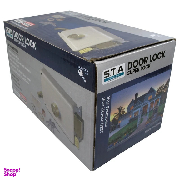 قفل حیاطی اس تی ای مدل SMT-STA-DOOR LOCK-111A-12