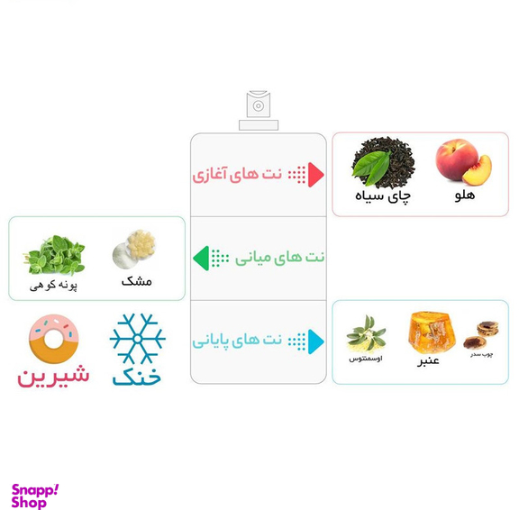 ادوپرفیوم زنانه ایفوریا مدل اکلت حجم 100 میلی لیتر