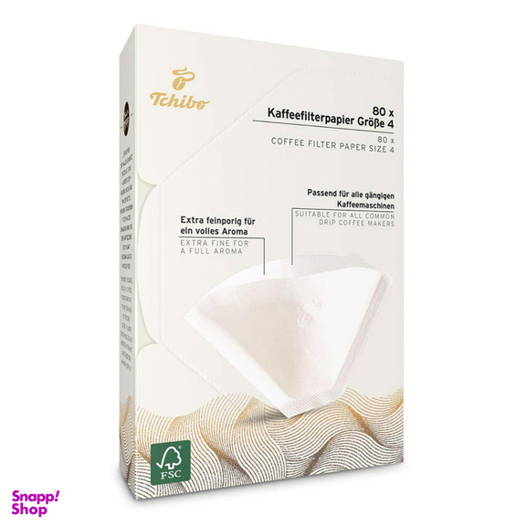 فیلتر قهوه 4 کاپ چیبو کد 4 بسته 80 عددی