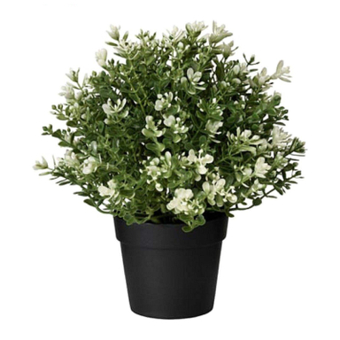 گلدان ایکیا مدل FEJKA-16840 به همراه گل مصنوعی