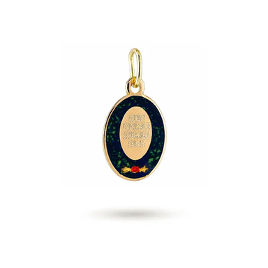پلاک گردنبند طلا 18 عیار دخترانه میلی گالری طرح وان یکاد کد MT808
