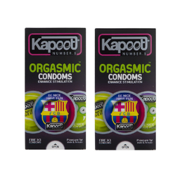 کاندوم خاردار کاپوت مدل Orgasmic مجموعه 2 عددی
