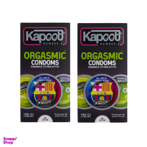 کاندوم خاردار کاپوت مدل Orgasmic مجموعه 2 عددی