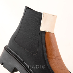 نیم بوت زنانه چرم رادیس مدل ستیلا کد M.MC-659-asl