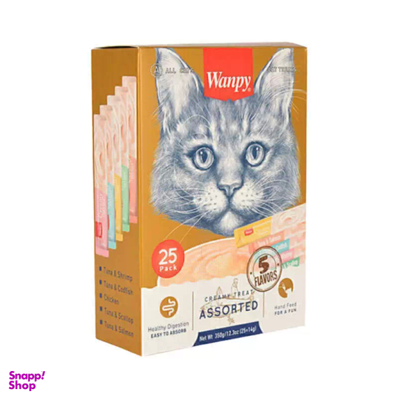 بستنی گربه ونپی مدل Assorted بسته 25 عددی