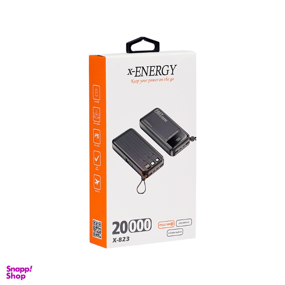 پاوربانک ایکس-انرژی مدل X-823 22.5W ظرفیت 20000 میلی آمپر ساعت