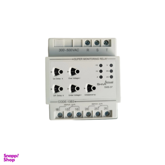 رله سوپر کنترل فاز شیوا امواج مدل SMB-5P کد 13B3 بسته 24 عددی
