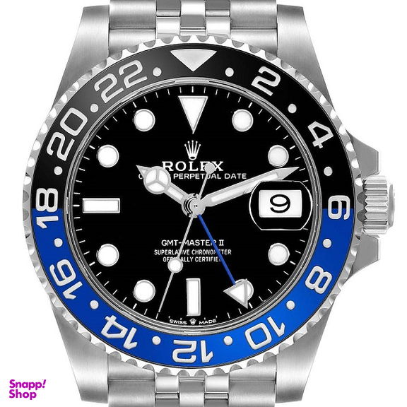 ساعت عقربه ای مردانه طرح رولکس مدل GMT MASTER II کد 0022540