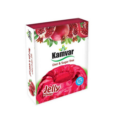 پودر ژله رژیمی انار کامور وزن 36 گرم