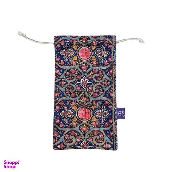 کاور عینک ترمه طراحان ایده مدل اسلیمی کد Trm523 به همراه دستمال