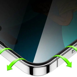 محافظ صفحه نمایش گرین مدل 3D Silicone+ Privacy Glass مناسب iPhone 14