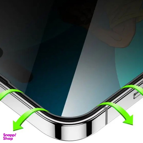 محافظ صفحه نمایش گرین مدل 3D Silicone+ Privacy Glass مناسب iPhone 14