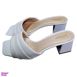 صندل زنانه کیتو مدل سی گل کد mk رنگ سفید