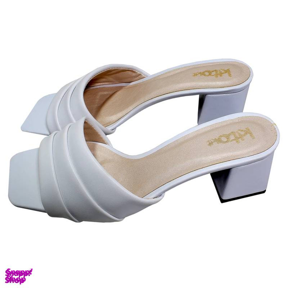 صندل زنانه کیتو مدل سی گل کد mk رنگ سفید