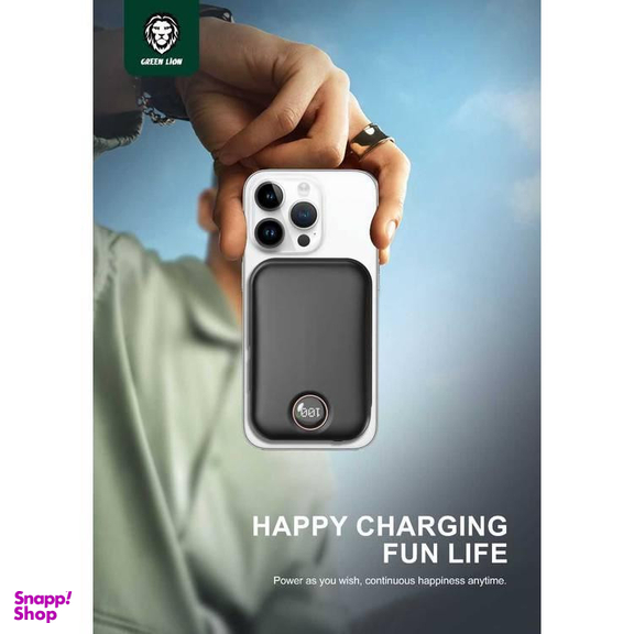 پاوربانک 22.5 وات گرین لاین مدل Monaco MagSafe ظرفیت 20000 میلی آمپر ساعت