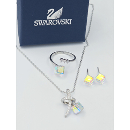 سرویس نقره زنانه طرح Swarovski کد DD777
