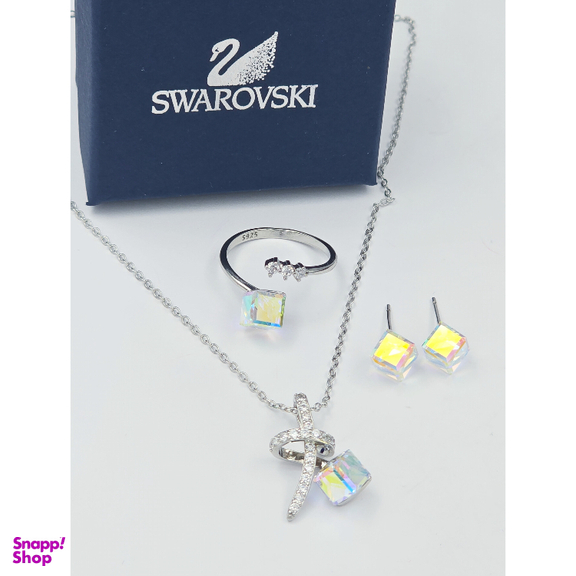 سرویس نقره زنانه طرح Swarovski کد DD777