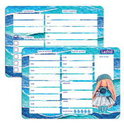 مگنت یخچال لاژید مدل پلنر روزانه و هفتگی کد MGNT013 سایز 20×30 سانتی متر بسته 2 عددی