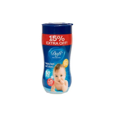 دستمال مرطوب کودک دافی مدل Extra بسته 60 عددی