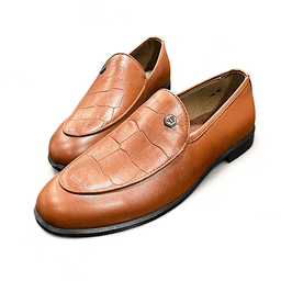 کفش کالج مردانه کد Sh5 رنگ قهوه ای