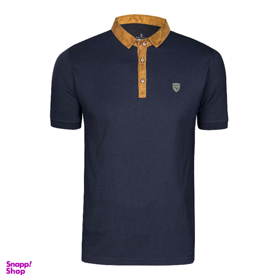 پولوشرت مردانه تکنیک پلاس 07 کد TS-118-SO-GH رنگ سرمه ای قهوه ای