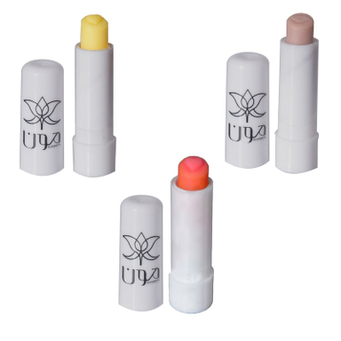 بالم لب خاص مون مدل گیاهی مجموعه 3 عددی