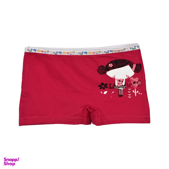 شورت دخترانه مدل پادار عروسکی کد 4 مجموعه 2 عددی