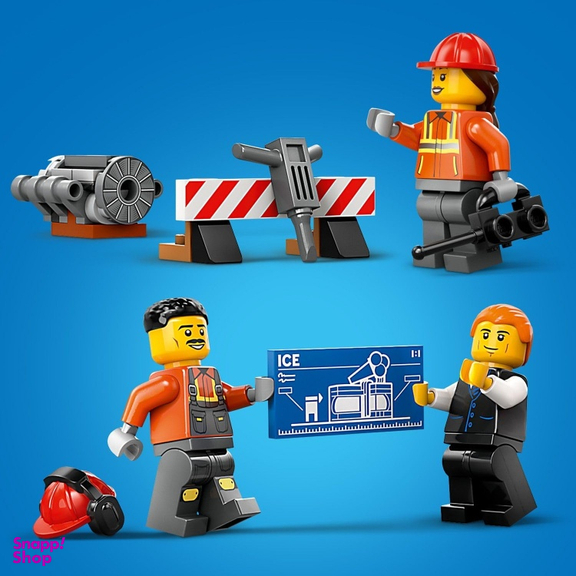 ساختنی لگو سری سیتی مدل Construction Excavator کد 60420