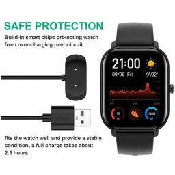 کابل شارژ مغناطیسی مدل AGS-001 مناسب برای ساعت هوشمند شیائومی Amazfit GTS 2 mini