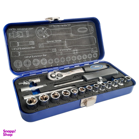 آچار بکس اپکس مدل AJ-APX-1520 مجموعه 20 عددی