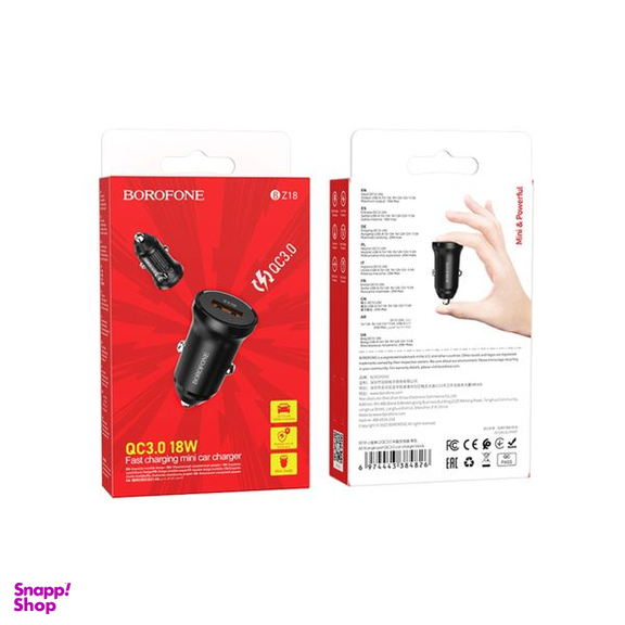 شارژر فندکی بروفون مدل BZ18 QC3.0 18W