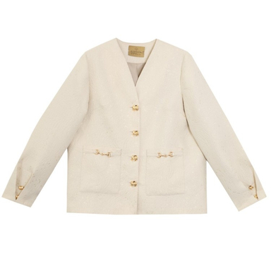 کت زنانه برنس مدل نفس رنگ کرم