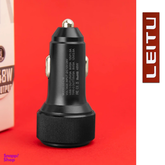 شارژر فندکی لیتو مدل LC-C18 48W به همراه کابل تبدیل MICRO USB