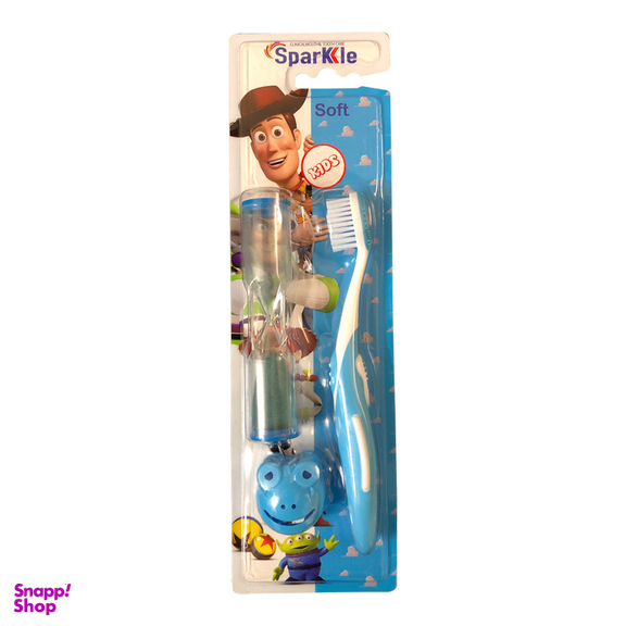 مسواک اسپارکل مدل toy S9 با برس متوسط مجموعه 3 عددی