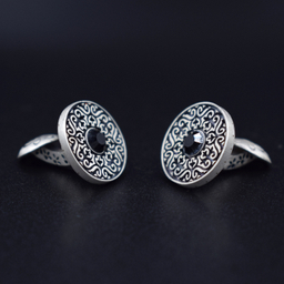 دکمه سردست نقره مردانه کد CSA01