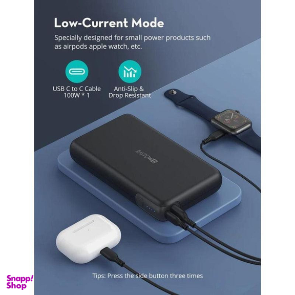 پاوربانک راو پاور مدل RP-PB232 ظرفیت 30000 میلی آمپر ساعت