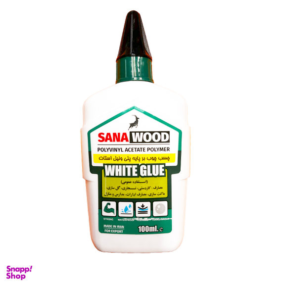 چسب چوب سانا وود مدل sn حجم 100 میلی لیتر