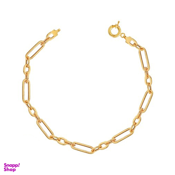 دستبند طلا 18 عیار مردانه میو گلد مدل هرمس متوسط کد BR481 سایز 22 سانتی متر