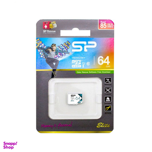 کارت حافظه microSDXC سیلیکون پاور مدل Colorful Elite کلاس 10 استاندارد UHC-I U1 سرعت 85MBps ظرفیت 64 گیگابایت