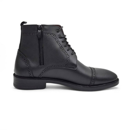 نیم بوت مردانه چرم ریباری مدل Z20 رنگ مشکی