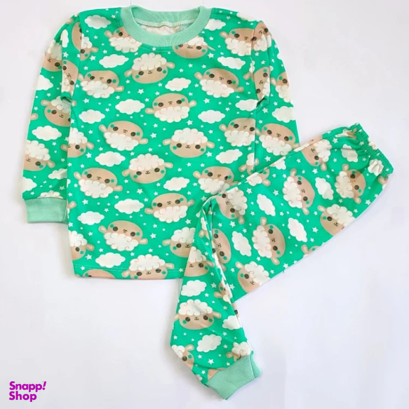 ست تیشرت آستین بلند و شلوار راحتی نوزادی مدل ببعی کد 4156 رنگ سبز