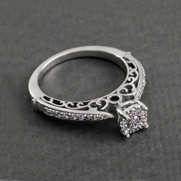 انگشتر طلا 18 عیار زنانه جواهری سون کد 1003