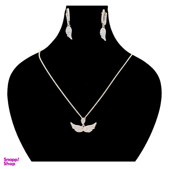 نیم ست نقره زنانه گیرا مدل پرواز کد G978