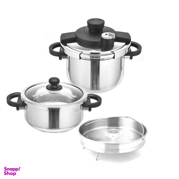 زودپز دوقلو جی فی نی مدل NEW-G01 گنجایش 6 و 4 لیتر