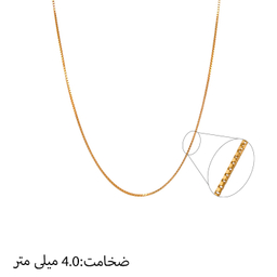 زنجیر طلا 18 عیار زنانه مدوپد طرح ونیزی V2 کد ZB10057