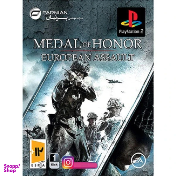 بازی پلی استیشن 2 MEDAL OF HONOR EROUPEAN ASSAULT نشر پرنیان