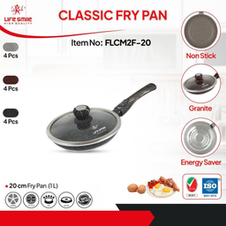 تابه گرانیت لایف اسمایل مدل FLCM2F-20 سایز 20