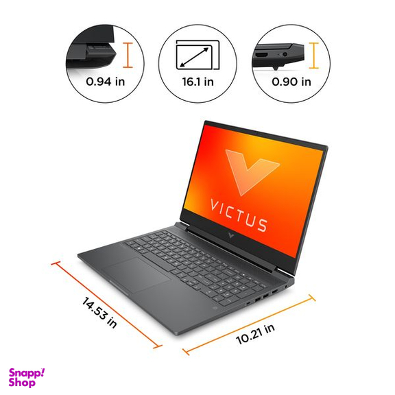 لپ تاپ 16.1 اینچی اچ‌ پی مدل VICTUS 16 Gaming R000-i7 13700H 32GB 2SSD RTX4070 W